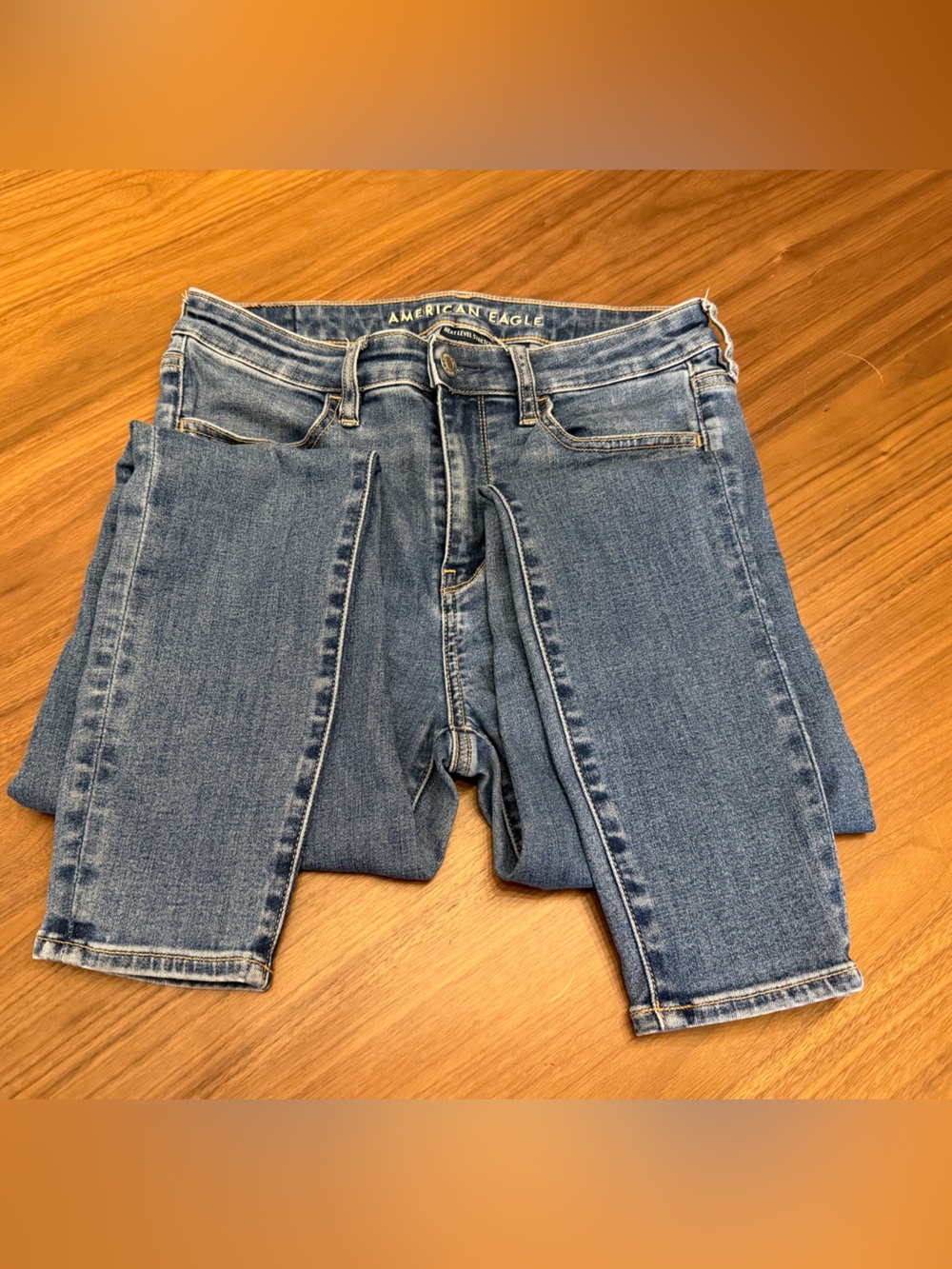 American Eagle High Rise Denim Jegging - 8 short